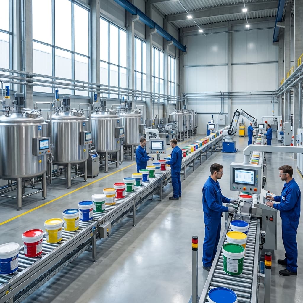 Fábrica moderna da Sempre Mais Tintas